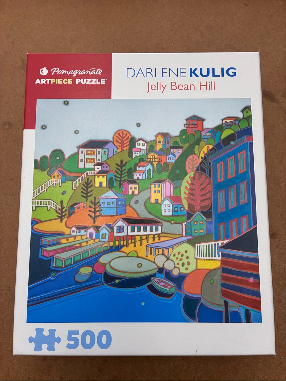 Pomegranate Darlene Kulig "Jelly Bean Hill" 500-Piece Puzzle - Multicolor